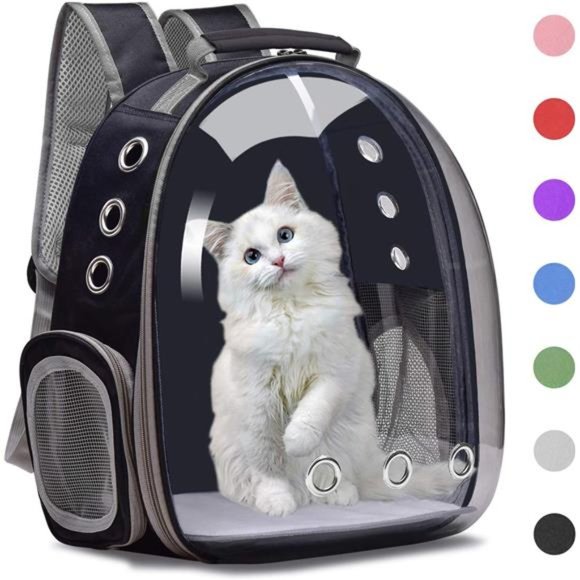 Backpack Carrier/Bubble Carrying Bag for Small Medium Dogs Cats, Space Capsule - Picture 1 of 6